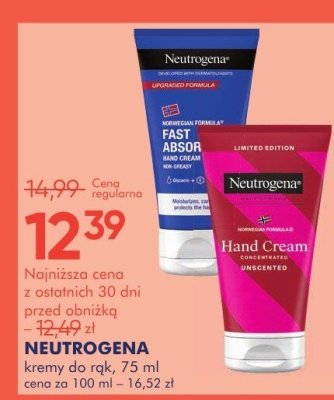 Krem do rąk NEUTROGENA kremy do rąk, 75 ml promocja w Super-Pharm