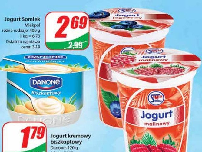Jogurt jagoda Somlek sokółka promocja