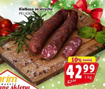 Kiełbasa ze strychu Pelikan promocja w Prim Market