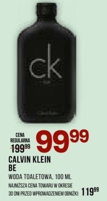 Woda toaletowa Calvin Klein Be promocja w Drogerie Natura
