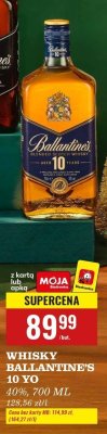 Whisky Ballantine's 10 YO 40%, 700 ml promocja w Biedronka