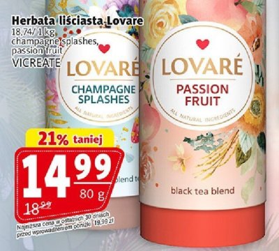 Herbata liściasta Lovaré promocja w Prim Market