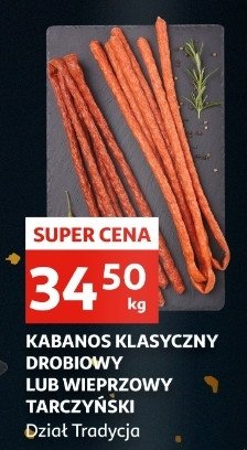 Kabanosy wieprzowe Tarczyński kabanos klasyczny promocja