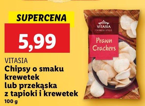 Chipsy krewetkowe Vitasia promocja