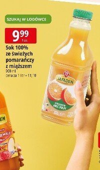 Sok 100% ze świeżych pomarańczy z miąższem promocja w Leclerc
