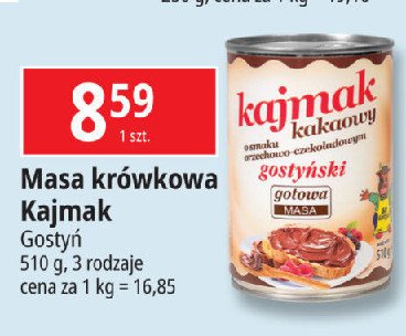 Masa kajmak kakaowy Gostyń promocja w Leclerc