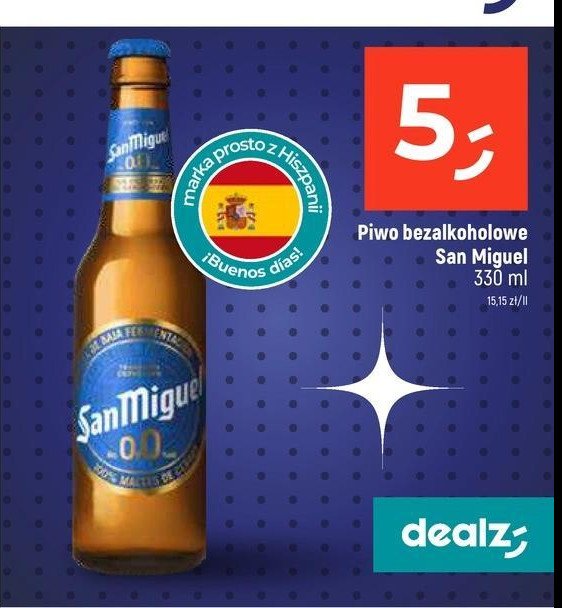 Piwo SAN MIGUEL 0.0 % promocja