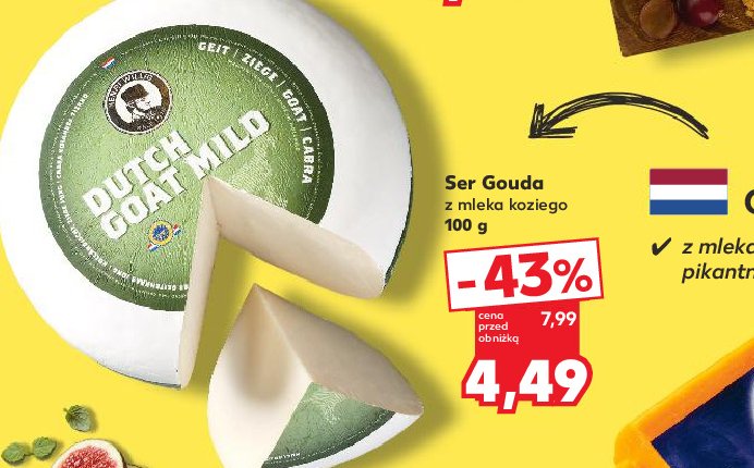 Ser gouda kozia promocja w Kaufland