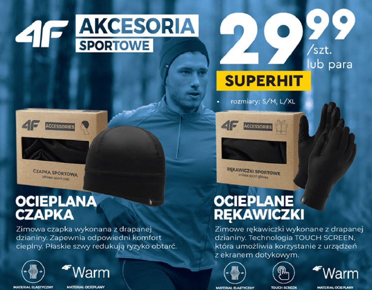 R臋kawiczki ocieplane s/m 4f promocja