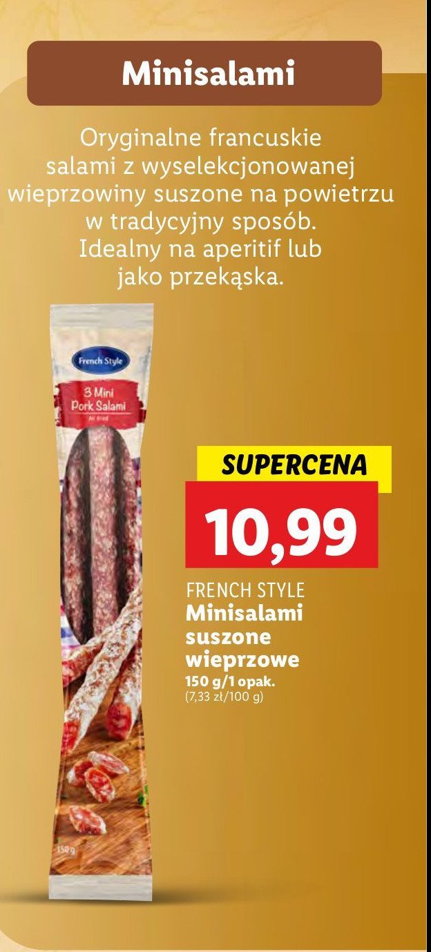 Mini salami French style promocja