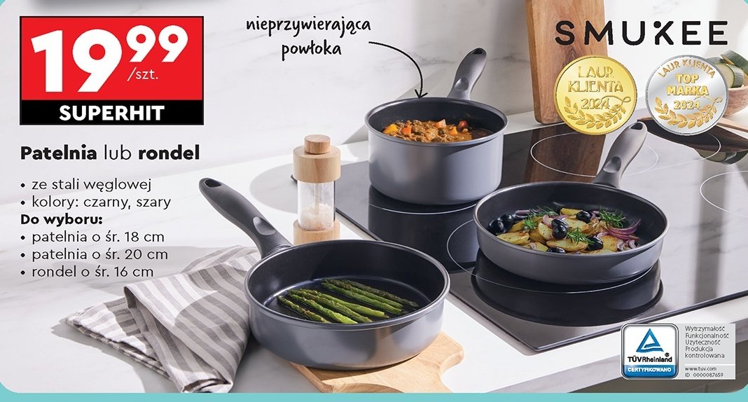 Rondel 16 cm Smukee promocja w Biedronka