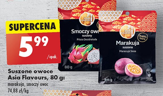 Marakuja suszona Asia flavours promocja