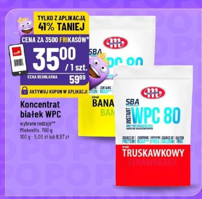 Koncentrat białek WPC różne rodzaje  promocja w POLOmarket