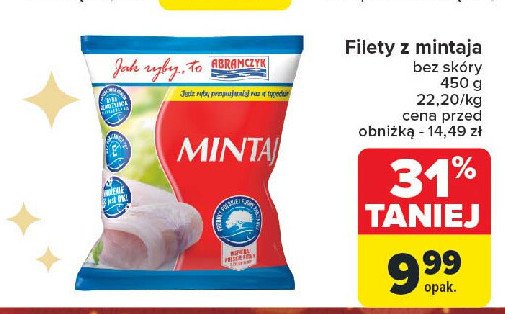 Mintaj filet Abramczyk promocja w Carrefour Market