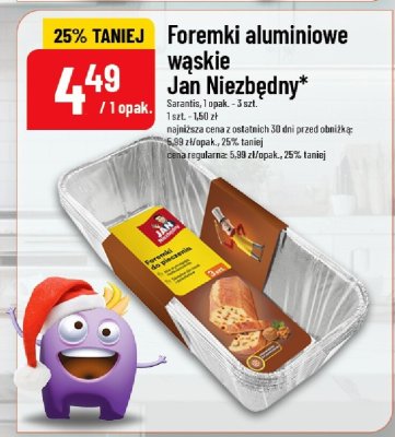 Foremki aluminiowe wąskie Jan Niezbędny promocja w POLOmarket