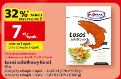 Łosoś sałatkowy Koral promocja w Auchan