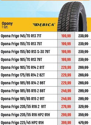 Opona zimowa frigo 185/65 r15 2 88t D臋bica promocja