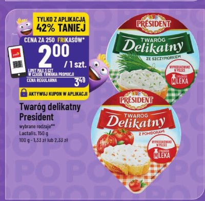 Twaróg delikatny Président promocja w POLOmarket
