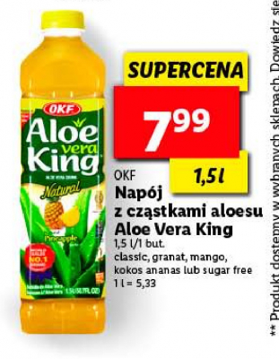 Nap贸j aloesowy z kokosem Okf aloe vera king promocja