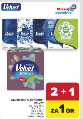 Chusteczki higieniczne 2+1 promocja w Carrefour Market