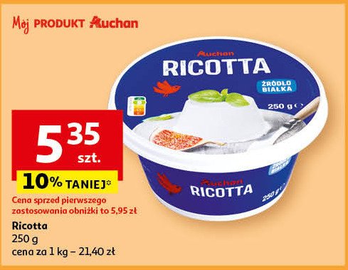 Ser ricotta Auchan promocja