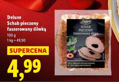 Schab pieczony faszerowany śliwką promocja w Lidl