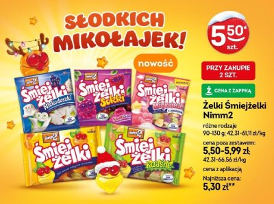 Żelki Śmiejżelki Nimm2 różne rodzaje promocja w Żabka