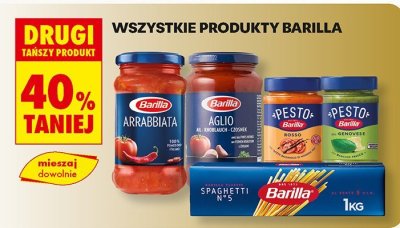 Wszystkie produkty Barilla drugi -40% taniej promocja w Biedronka