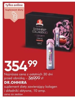 Suplement diety zawierający kolagen i składniki aktywne DR.OHHIRA promocja w Super-Pharm