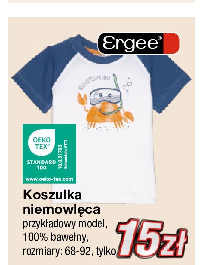 Koszulka niemowlęca 68-92 Ergee promocja