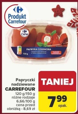 Papryczki nadziewane CARREFOUR 120g/150g promocja w Carrefour