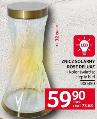 Znicz solarny Rose Deluxe promocja w Selgros