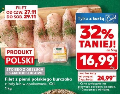 Filet z piersi polskiego kurczaka XXL promocja w Kaufland