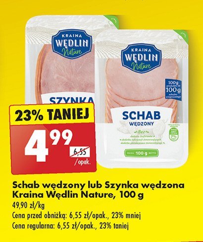 Schab wędzony Kraina mięs nature promocja