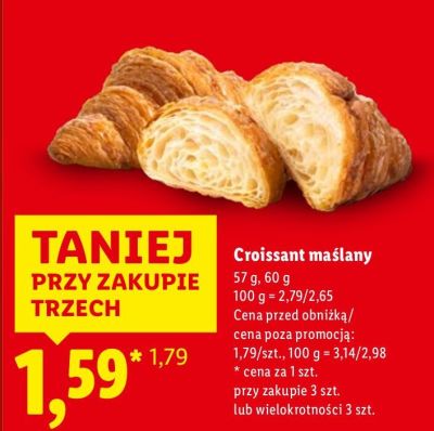 Croissant maślany promocja w Lidl