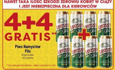 Piwo Namysłów Pils 0.5l puszka promocja w POLOmarket