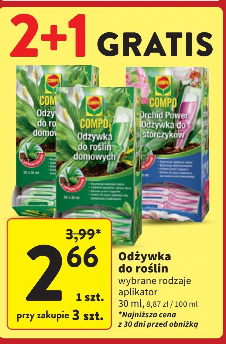 Odżywka do roślin domowych Compo promocja w Intermarche