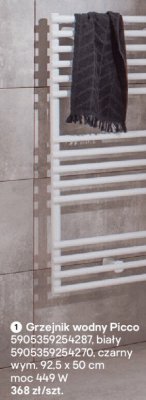 Grzejnik wodny Picco biały promocja w Castorama
