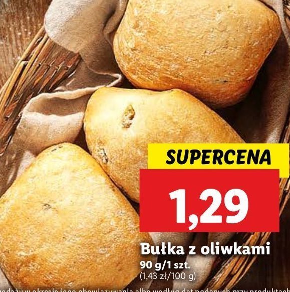 Bułka z oliwkami promocja