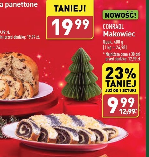 Makowiec Conradl promocja w Aldi