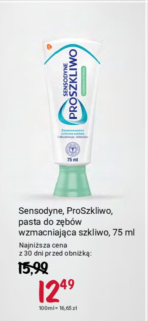 Pasta do zębow Sensodyne pro szkliwo wzmacnianie szkliwa promocja