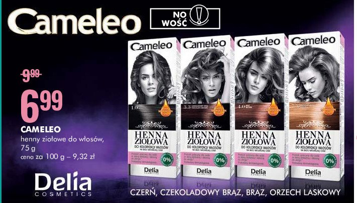 Krem koloryzuj膮cy 4.0 br膮z CAMELEO HENNA ZIO艁OWA promocja