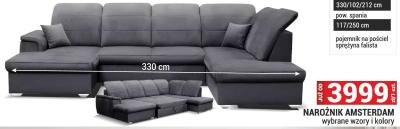 Narożnik AMSTERDAM promocja w Merkury Market