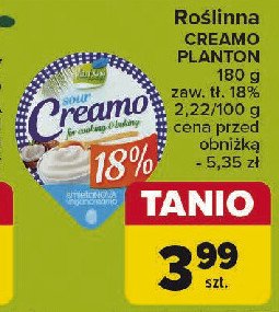 Śmietana wegańska 18% Planton (żywność) promocja
