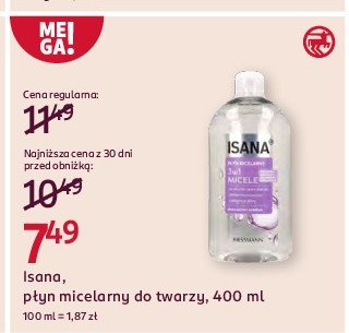 P艂yn micelarny 3w1 Isana promocja