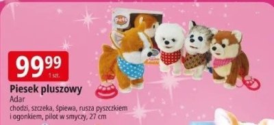 Maskotka Piesek pluszowy promocja w Leclerc