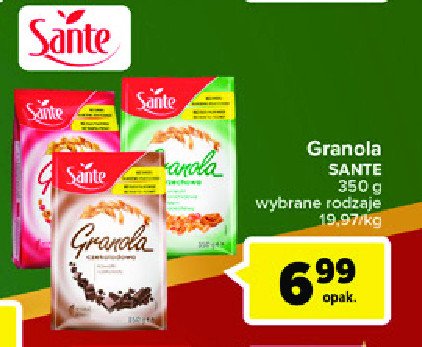 Granola owocowa Sante granola promocja