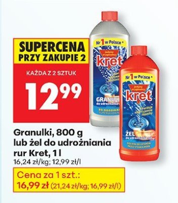 Żel do udrażniania rur  promocja w Biedronka