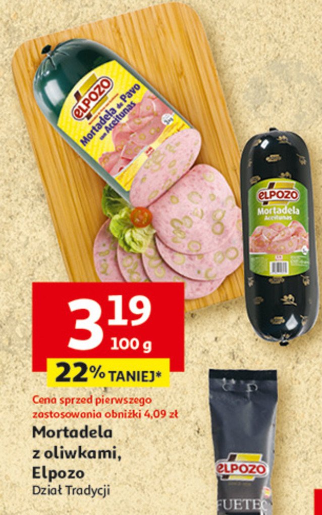 Mortadela z oliwkami za sposób hiszpański promocja w Auchan