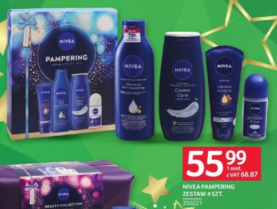 Zestaw Nivea Pampering 4 szt. promocja w Selgros